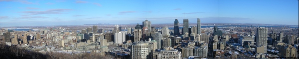 Montreal, Il centro della città nel inverno
