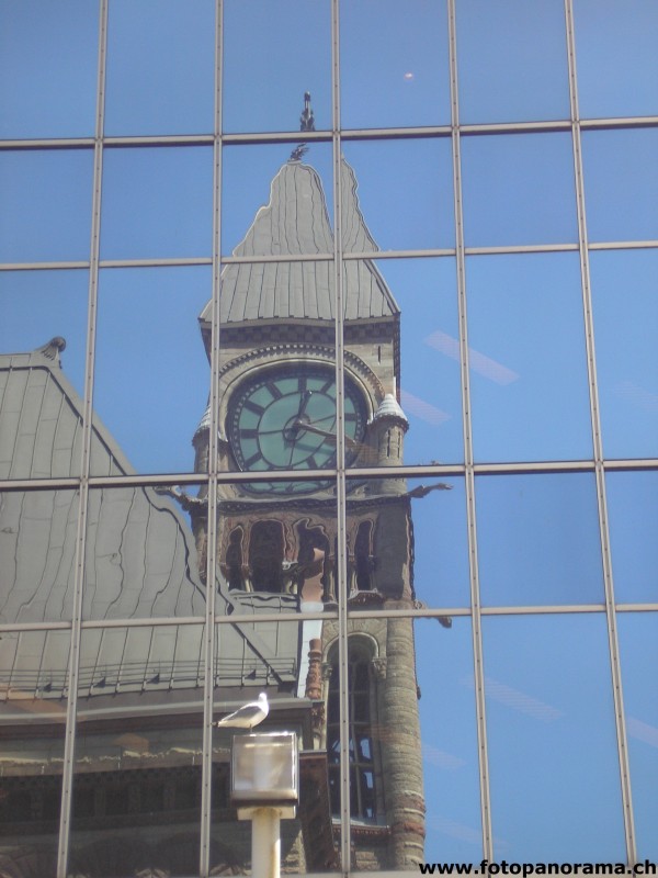 Toronto, The old City Hall in the mirror